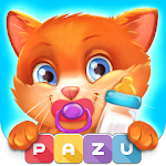 Cover Image of Скачать Cat game - Pet Care & Dress up Games for kids 1.0 APK