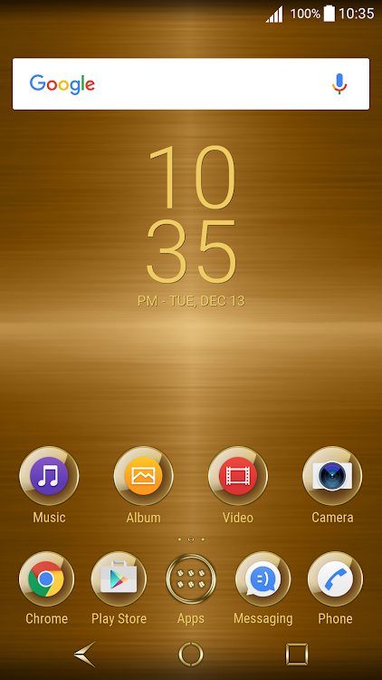 Gold Plated Theme for Xperia - 1.7.7 - (Android)