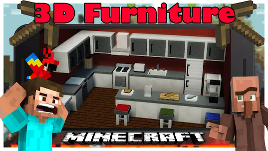 3D furniture mod For Minecraft