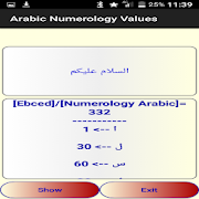 Arabic Numerology Values