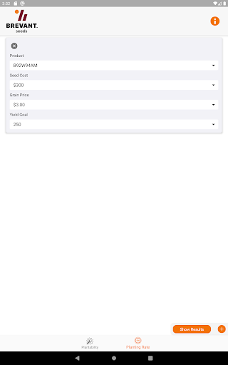 Screenshot of Brevant™ seeds