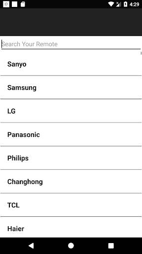 Sanyo Universal Remote Screen 2