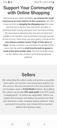 Android application Peekpurchase Seller screenshort
