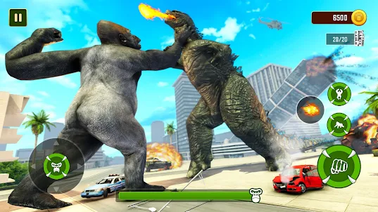 King Kong vs Godzilla Fighting