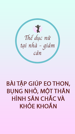 Android application Thể Dục Nữ Tại Nhà - Giảm Cân screenshort