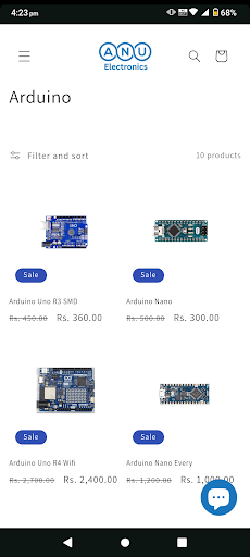 Anu Electronics Shopping App Screen 3