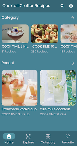 Android application Cocktail Crafter Recipes screenshort