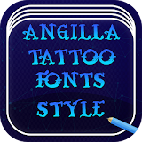 Angilla Tattoo Font Style Free icon
