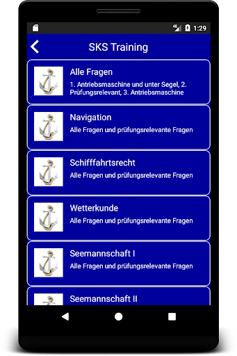 Android application SKS Trainer (mit Werbebanner) screenshort