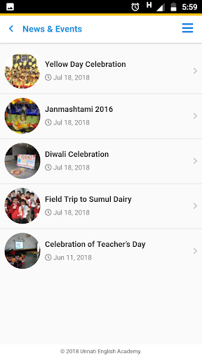 Unnati English Academy Screen 3