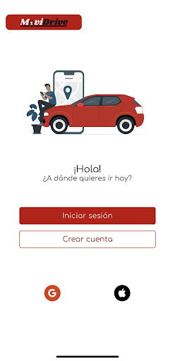 Android application MoviDrive Pasajero screenshort