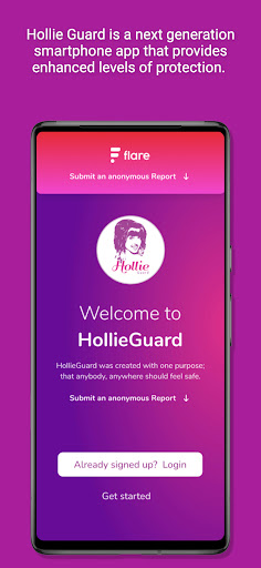 Android application Hollie Guard - Personal Safety screenshort