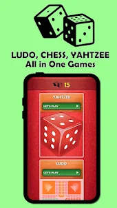 LUDO CHESS YAHTZEE All in One
