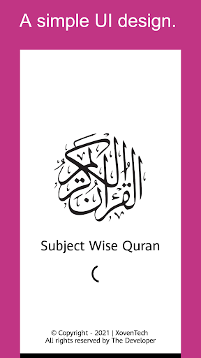 Android application Al Quran - Subject Wise Quran screenshort