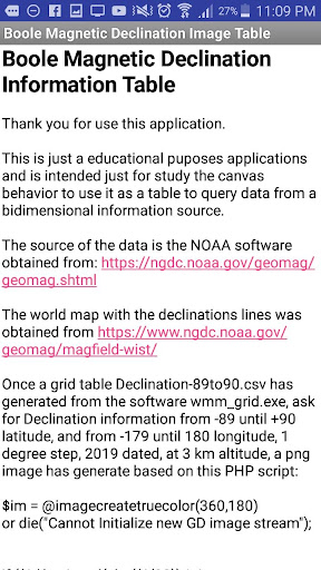 Boole Magnetic Declination Ima