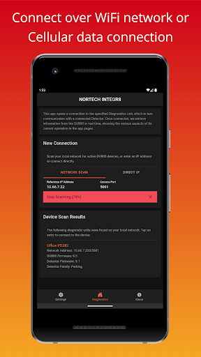 Android application Nortech Integr8 screenshort