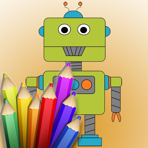 Super Robot Coloring Book logo