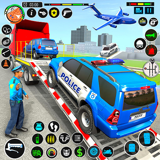 Police Cargo Vehicle Transport  Icon