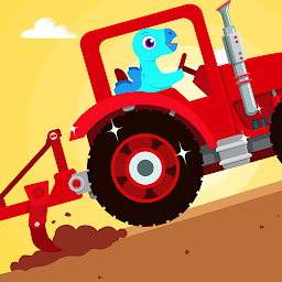 「恐龍農場 - 拖拉機和卡車兒童益智遊戲」圖示圖片