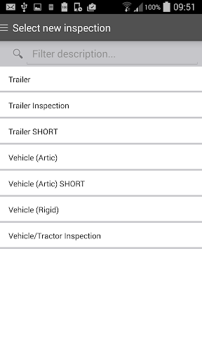 Android application Mandata Vehicle Checks screenshort