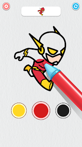 Coloring Paint: ASMR Superhero