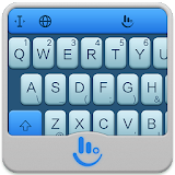 Simple Light Blue Keyboard Theme icon