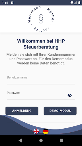 Android application HHP Steuerberatung screenshort