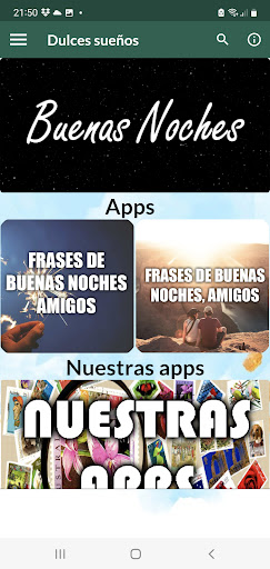 Android application Buenas Noches Grupo Colegas screenshort