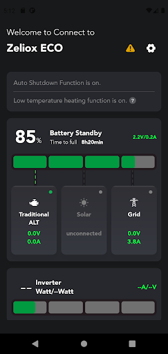 Android application Zeliox ECO screenshort
