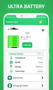 ultrabattery & charging app