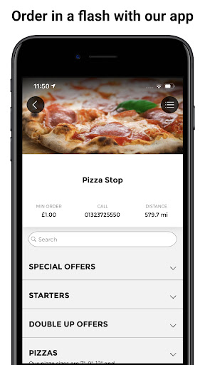 Android application Pizza Stop, Eastbourne screenshort
