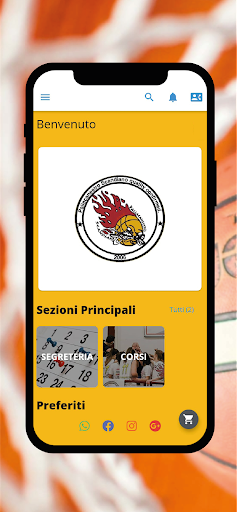 Android application PALLACANESTRO SCANDIANO screenshort