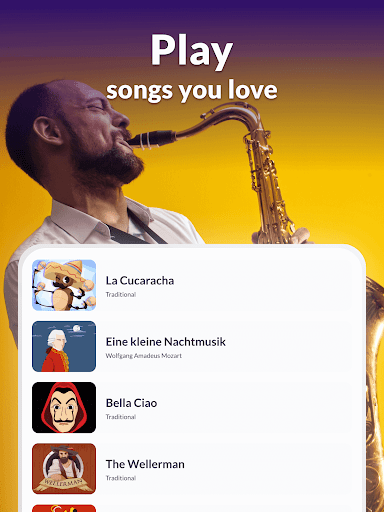 Screenshot of Saxophone Lessons - tonestro