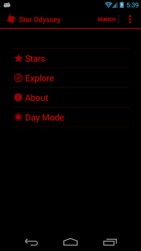 Android application Star Odyssey screenshort
