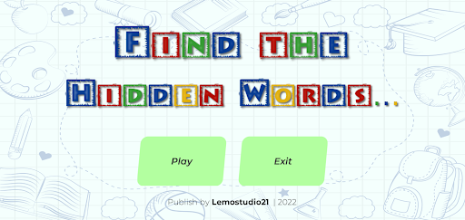 Android application Find the Hidden Word screenshort