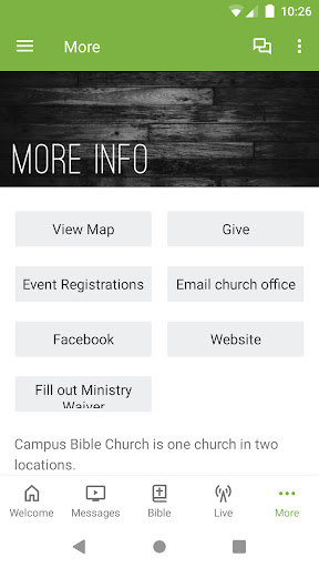 Campus Bible Church Screen 3