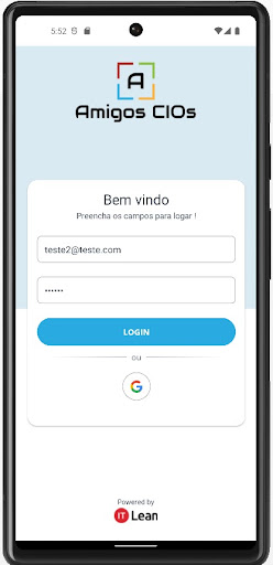 Android application Amigos CIOs screenshort