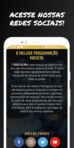 Rádio Go Mix Screen 3