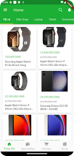 Android application Hihi Store screenshort