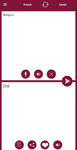 Android application French - Czech Translator screenshort