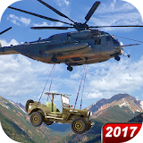 Helicopter Flying Cargo Jeep icon