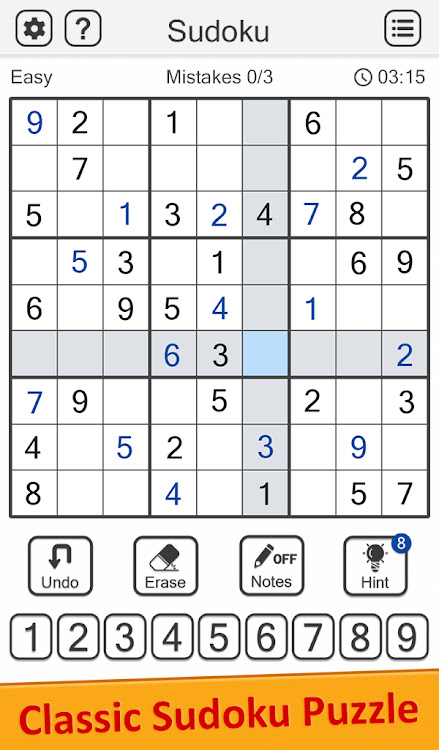 Sudoku Classic Puzzle Game - 1.4 - (Android)