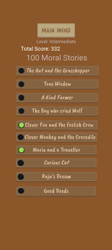 Android application Learn English through stories screenshort