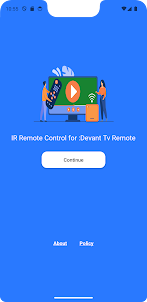 Remote for Devant Tv-IR