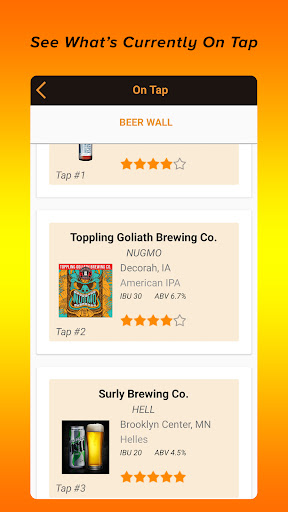 Android application Treno Pizzeria and Taproom screenshort