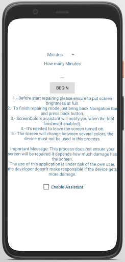 Screen Colors(Burn-in Tool) Screen 3