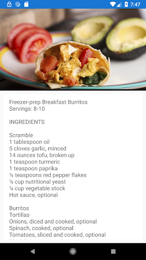 Breakfast Recipes Screen 2