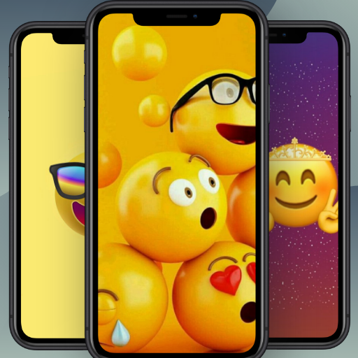 Emoji wallpaper 4K logo