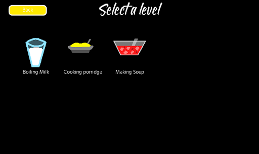 Android application Kitchen Challenge screenshort