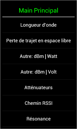 Aperçu de l'application
